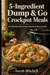 5-Ingredient Dump & Go Crockpot Meals by Sarah Mitchell - book cover
