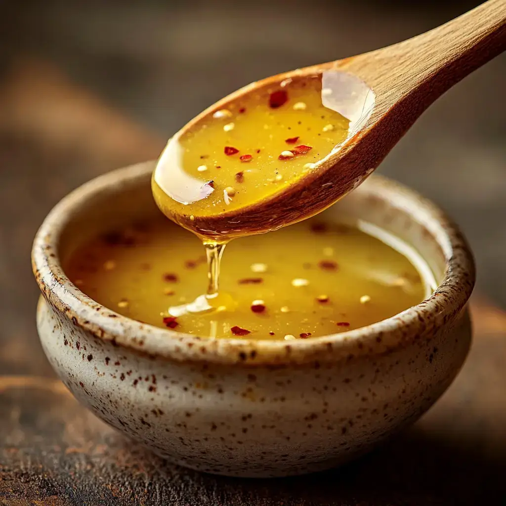 Cajun Honey Butter Sauce Recipe in ceramic bowl