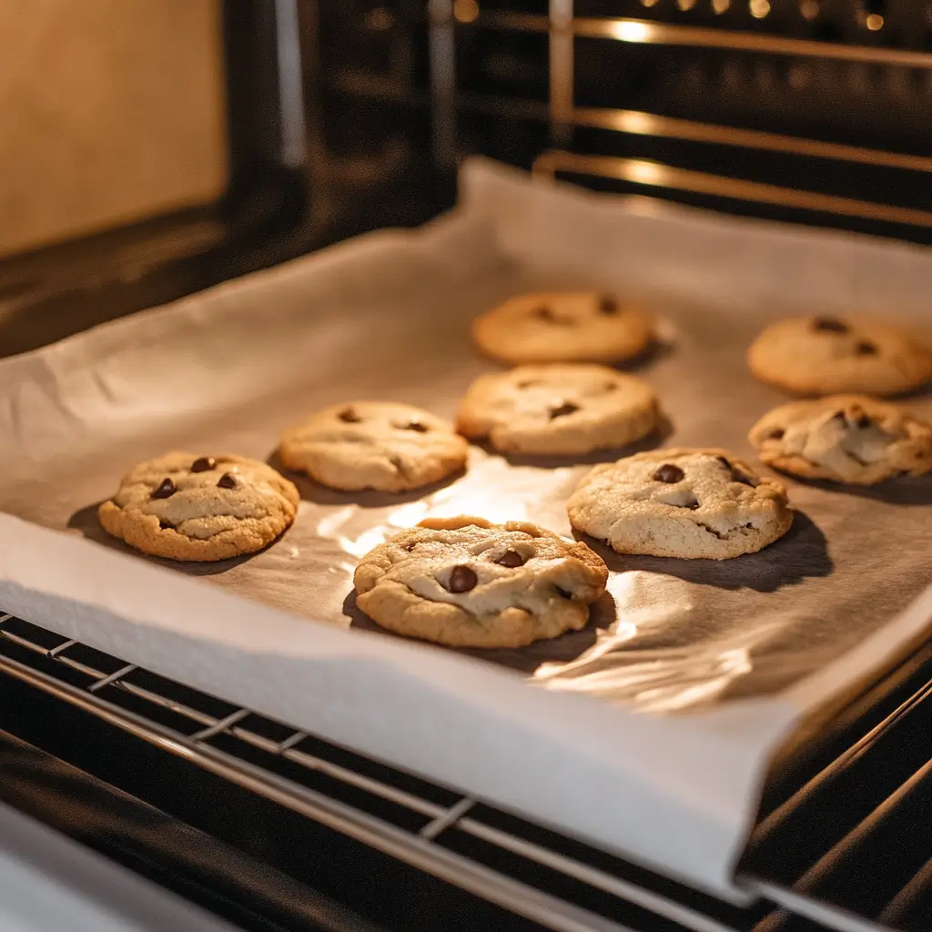 mint chocolate pudding cookies baking