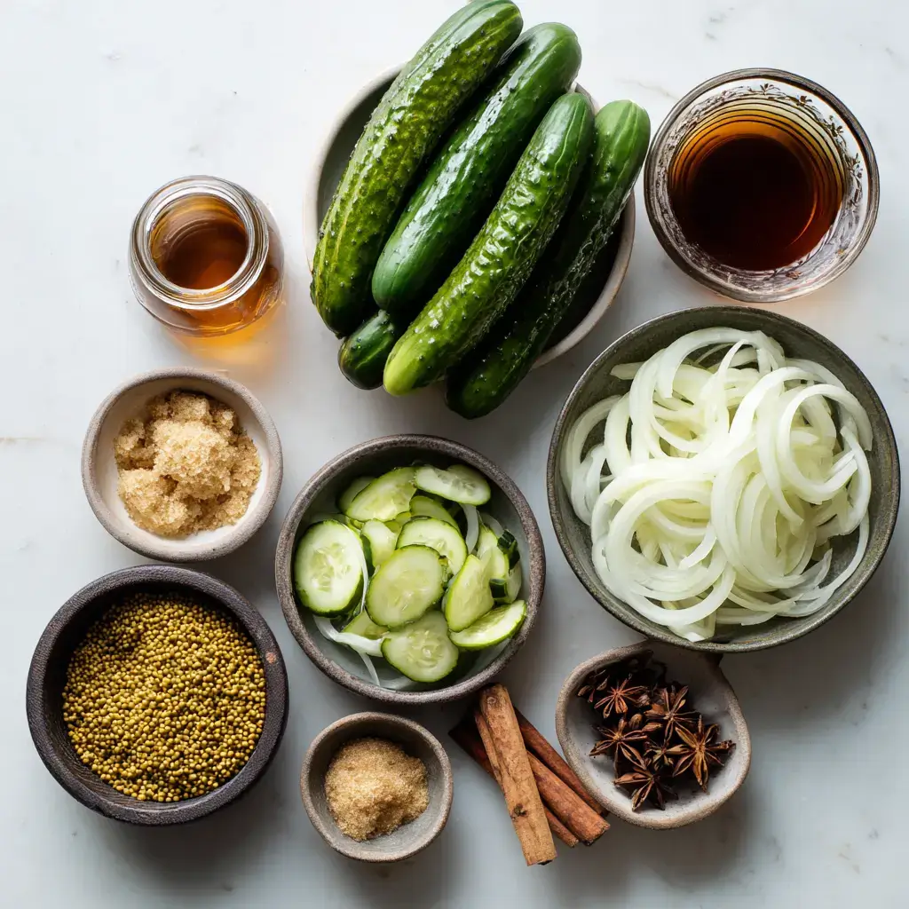 Bread and butter pickle recipe ingredients
