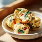 Egg bites recipe freshly baked in muffin pan