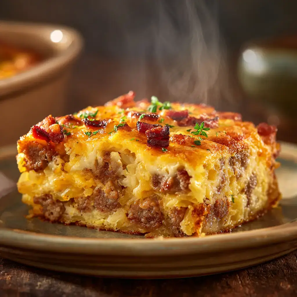 Johnsonville breakfast casserole recipe with eggs, cheese, and sausage