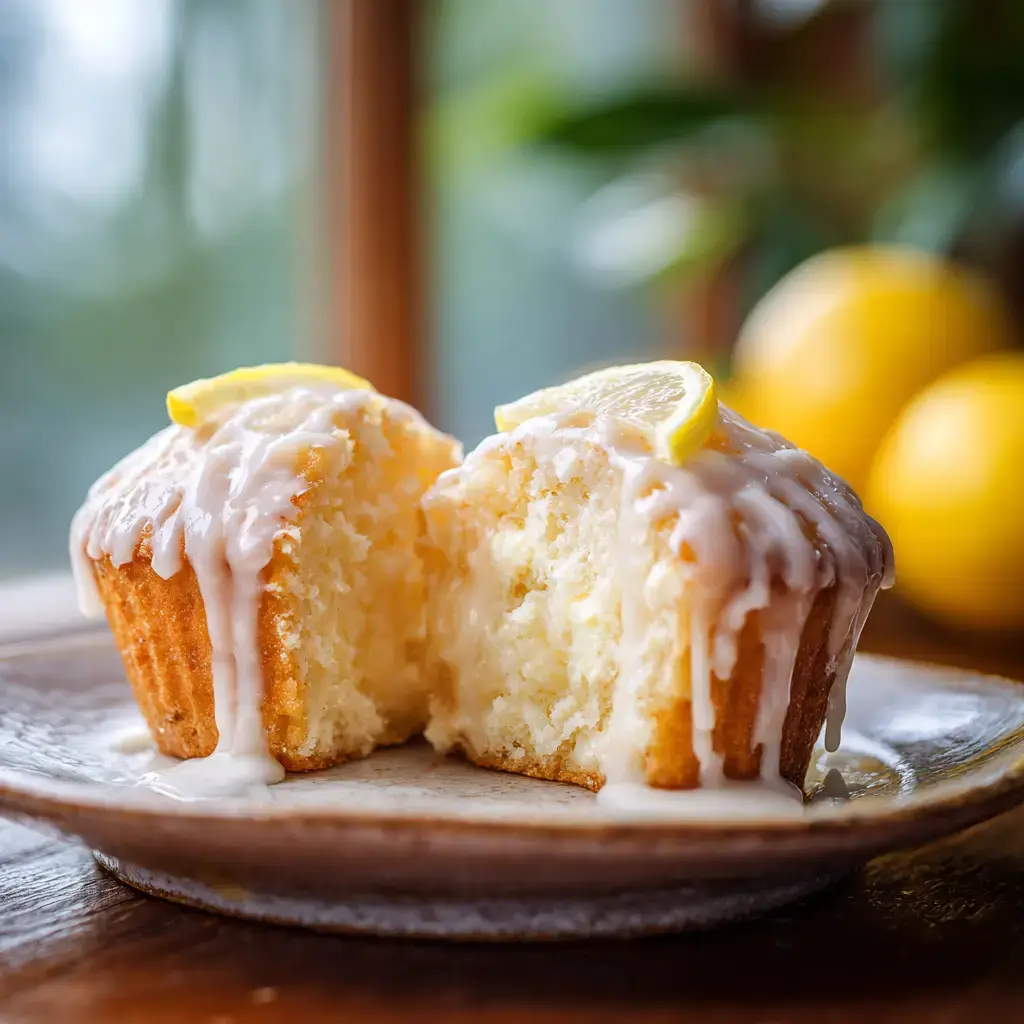 Luscious Lemon Cream Cheese Muffin with Creamy Filling