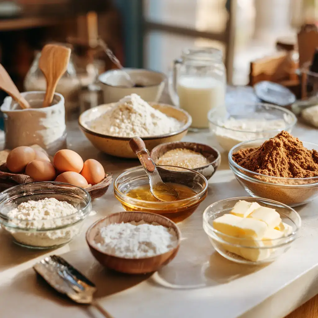 Pancake Ingredients Brown Sugar and Cinnamon