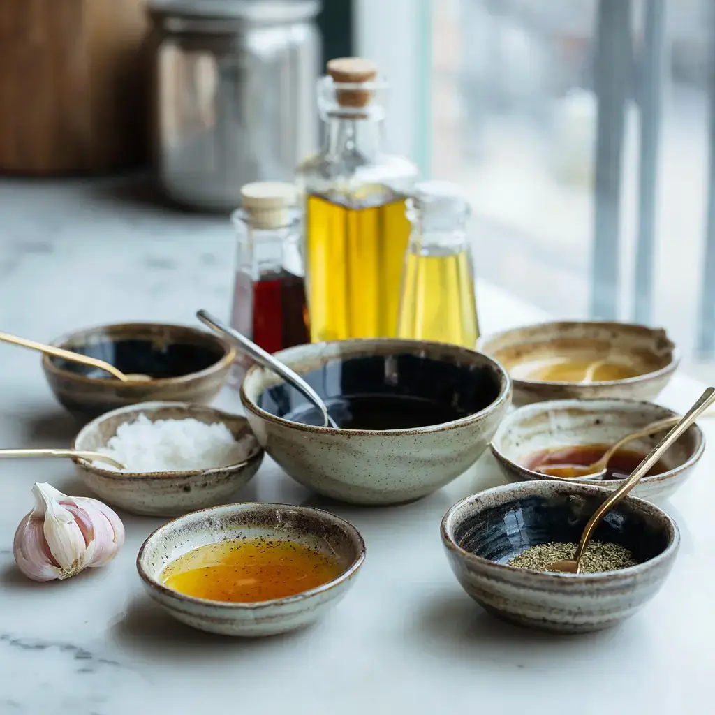 Ingredients for homemade pasta salad dressing