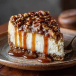 Pecan Pie Cheesecake Slice
