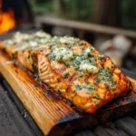 Traeger salmon recipe grilled with herb butter