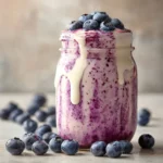 Banana Blueberry Smoothie with Milk