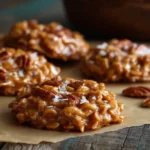 no bake coconut pecan praline cookies recipe