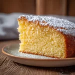 fluffy sponge cake slice showing airy texture