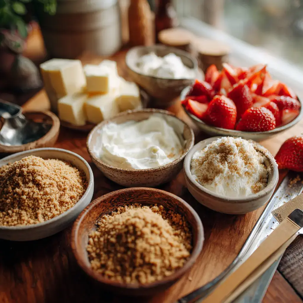 Ingredients for sugar free no bake cheesecake recipe
