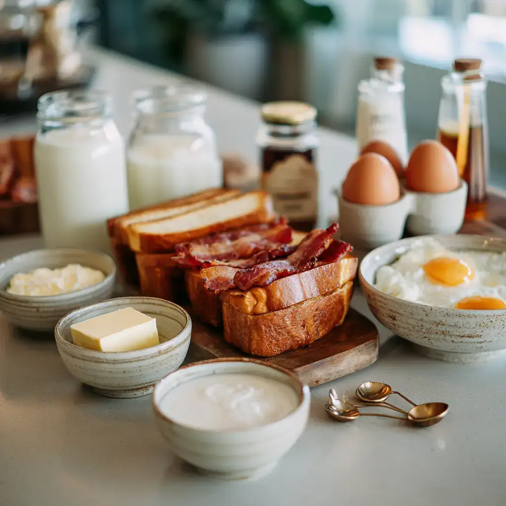bourbon maple bacon stuffed french toast ingredients