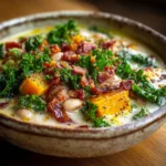 million dollar soup recipe with bacon, beans, and kale