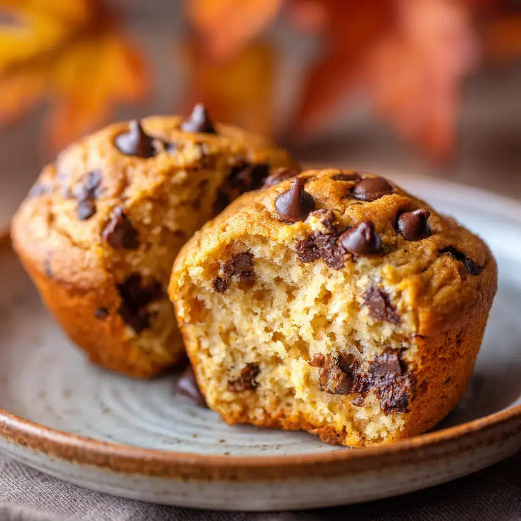 Pumpkin spice cottage cheese protein muffins
