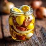 tangy-pickled-eggs-with-sausage-and-onions
