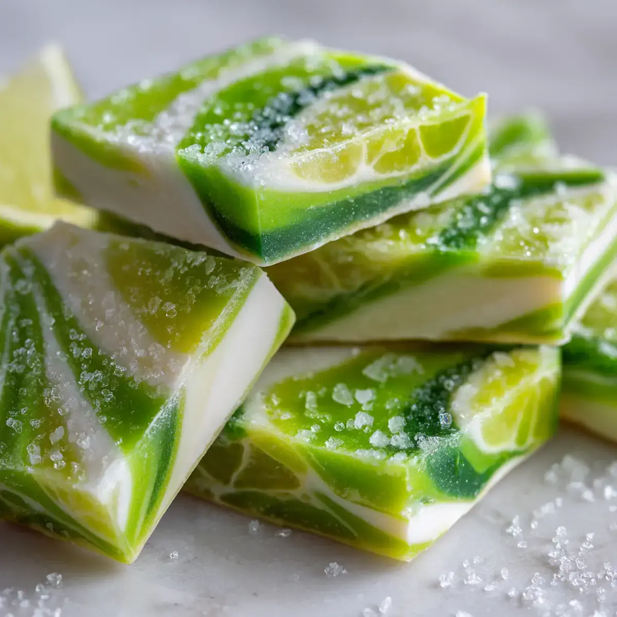Margarita Bark Candy with Tequila Dessert