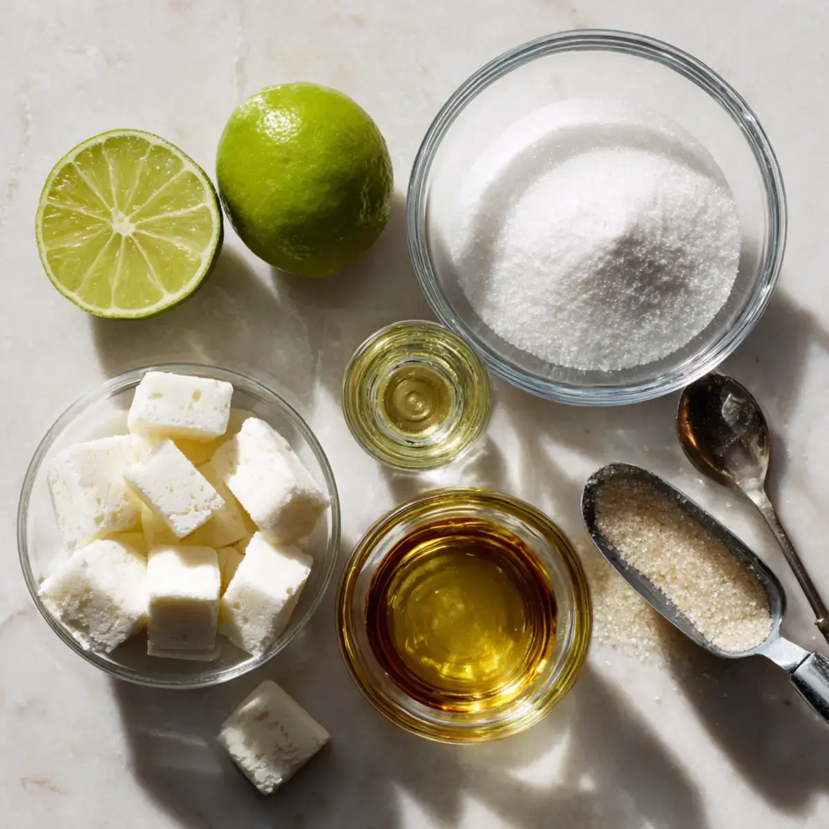 Margarita Bark Candy with Tequila Ingredients