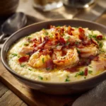 Salmon Shrimp & Bacon Grits