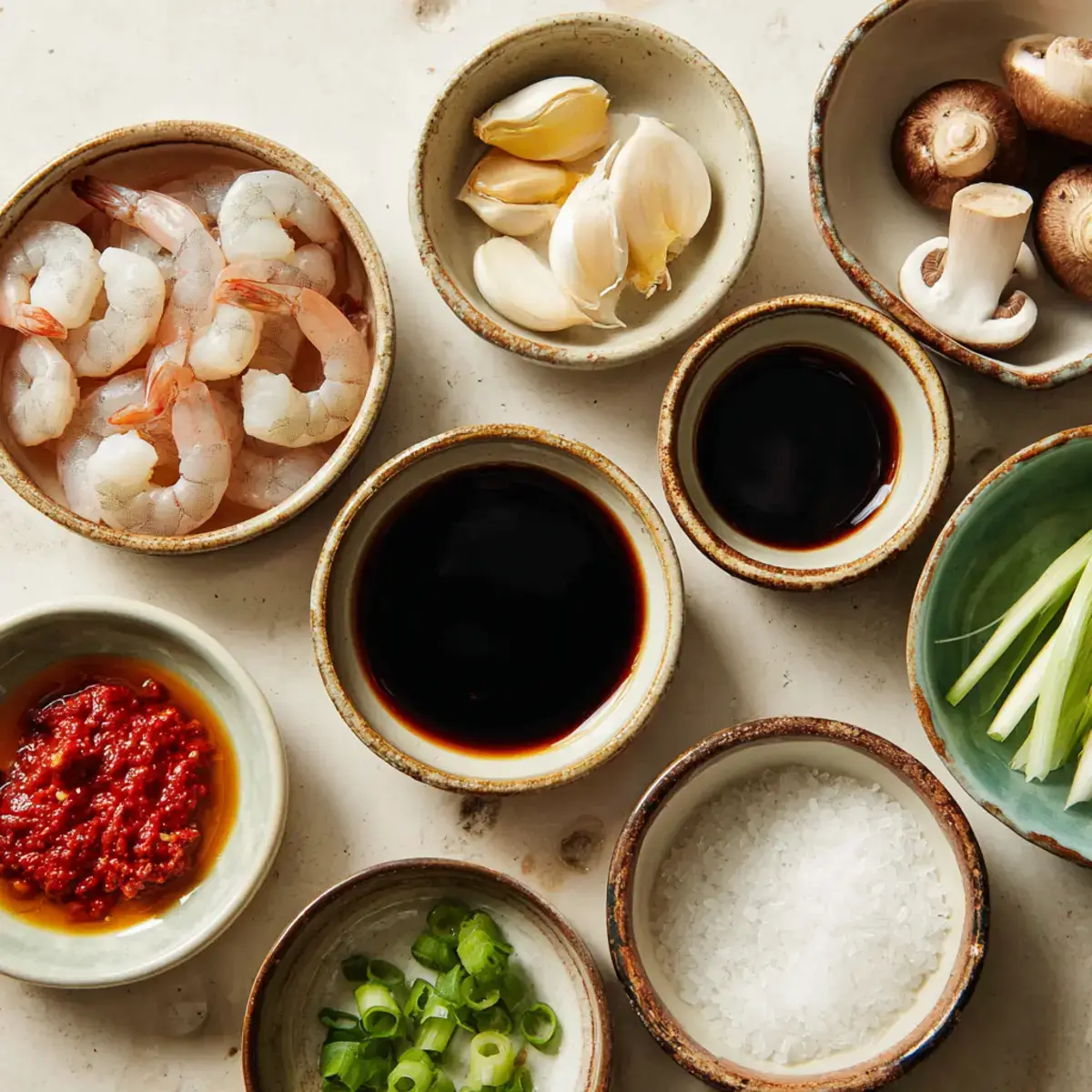 spicy-shrimp-ginger-mushroom-soup-ingredients