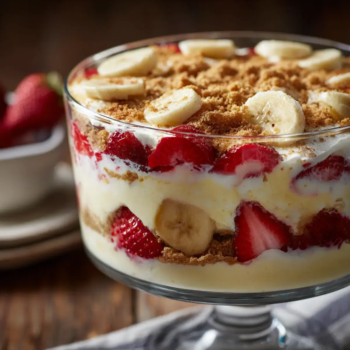 Ingredients for Strawberry Banana Pudding Dream