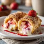 Strawberry Cheesecake Chimichanga Dessert