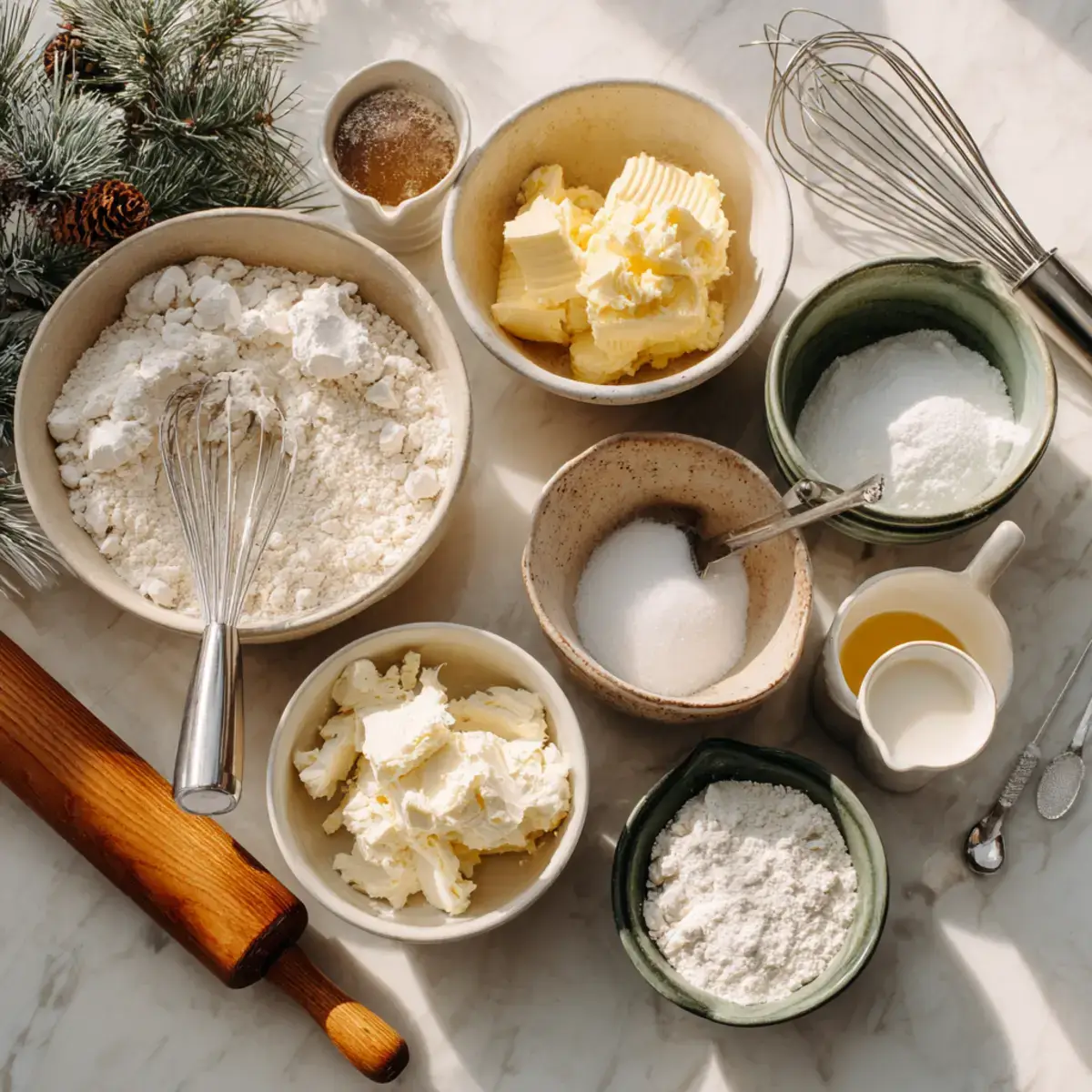 ingredients for cream cheese cookies christmas