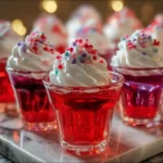 Sweet Sin Jelly Shots close-up party dessert cups