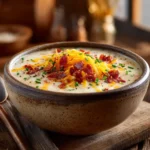 Slow Cooker Amish Loaded Baked Potato Soup