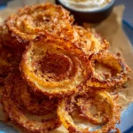 2 Ingredient Onion Ring Chips crispy parmesan baked snack