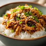 Crock Pot Honey Garlic Chicken with Sesame Seeds