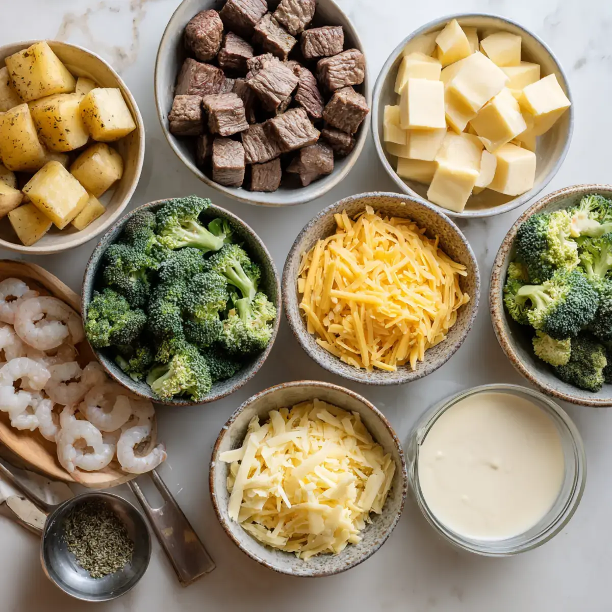 Loaded Baked Potato Ingredients
