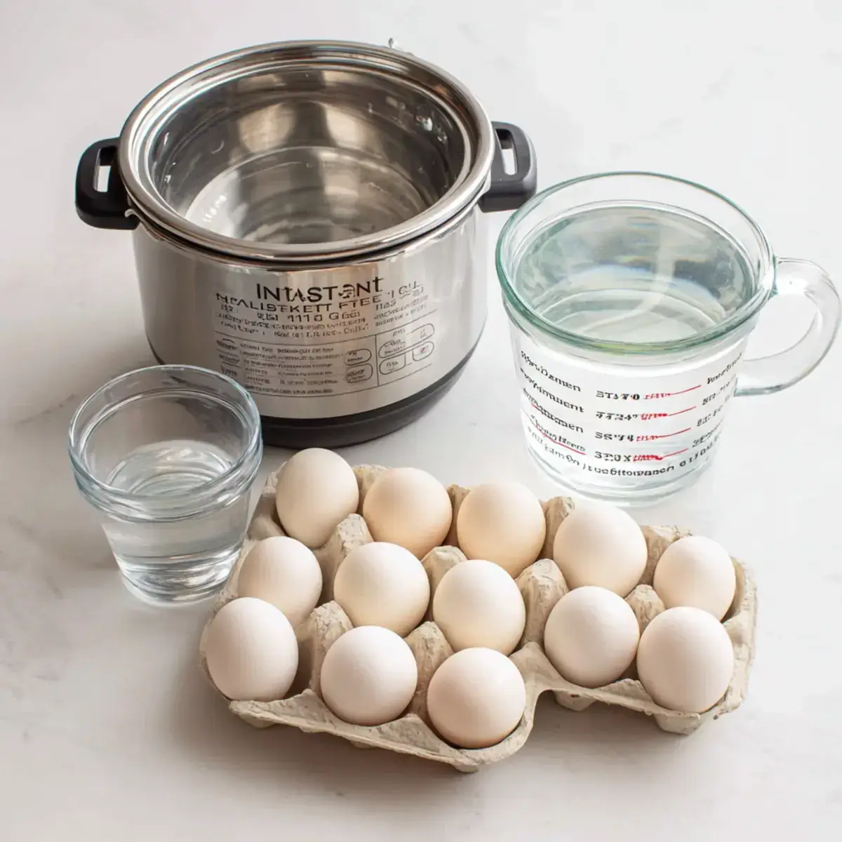 instant pot hard boiled eggs ingredients