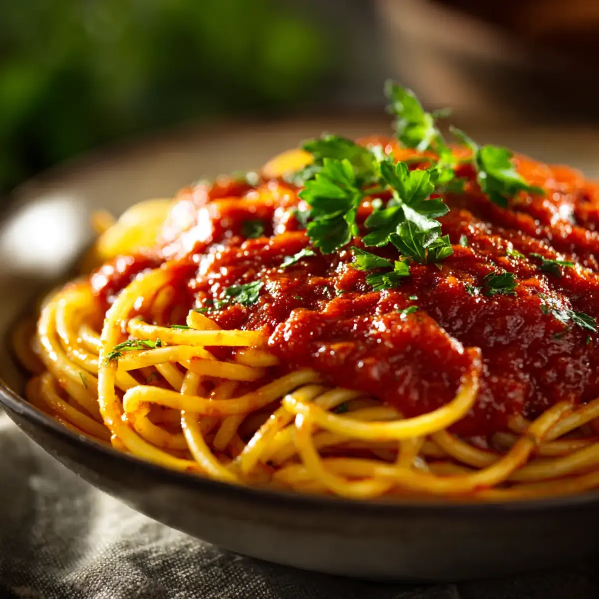 Copycat McCormick Spaghetti Seasoning Recipe sauce on pastav