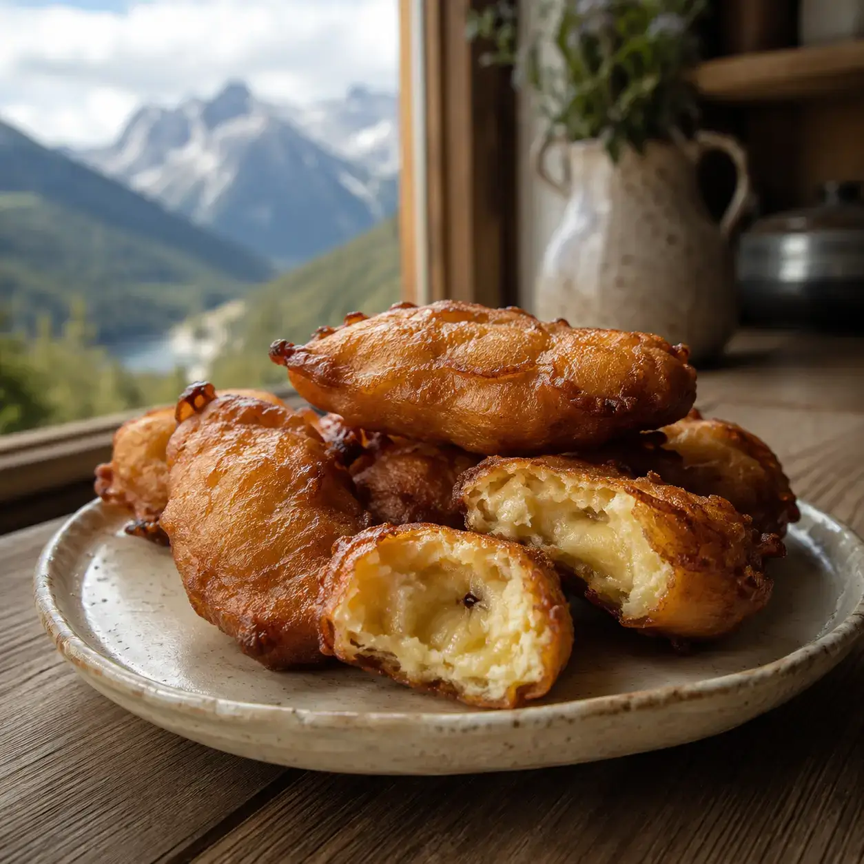 African banana trick recipe with golden fried banana fritters